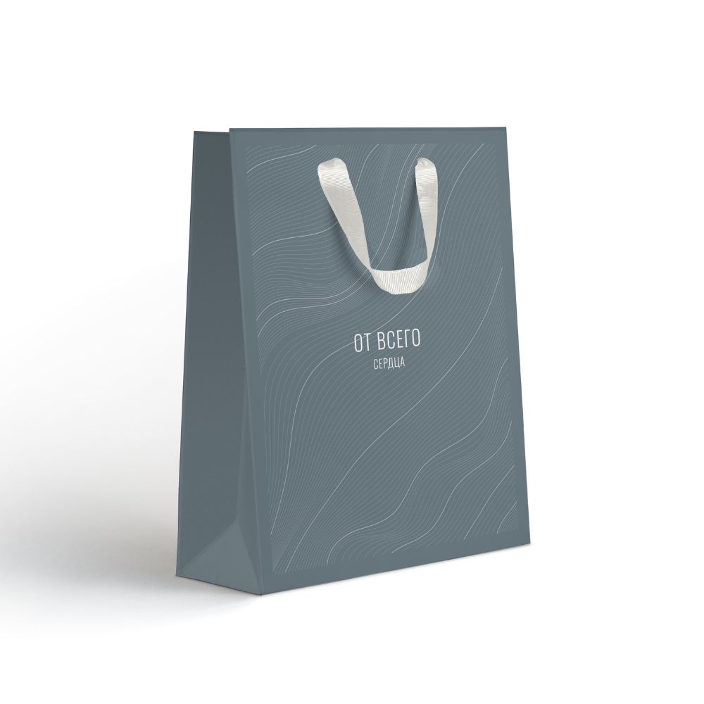 Пакет бумажный подарочный "Country MT", 18х22.7х10 см, ассорти