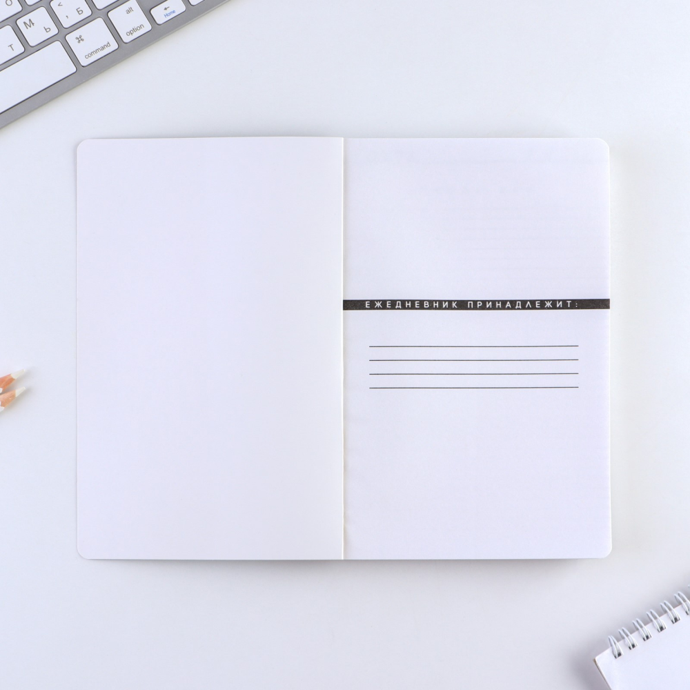 Ежедневник недатированный "LL-La-La-Llama", А5, 192 страницы, черный, голубой - 3