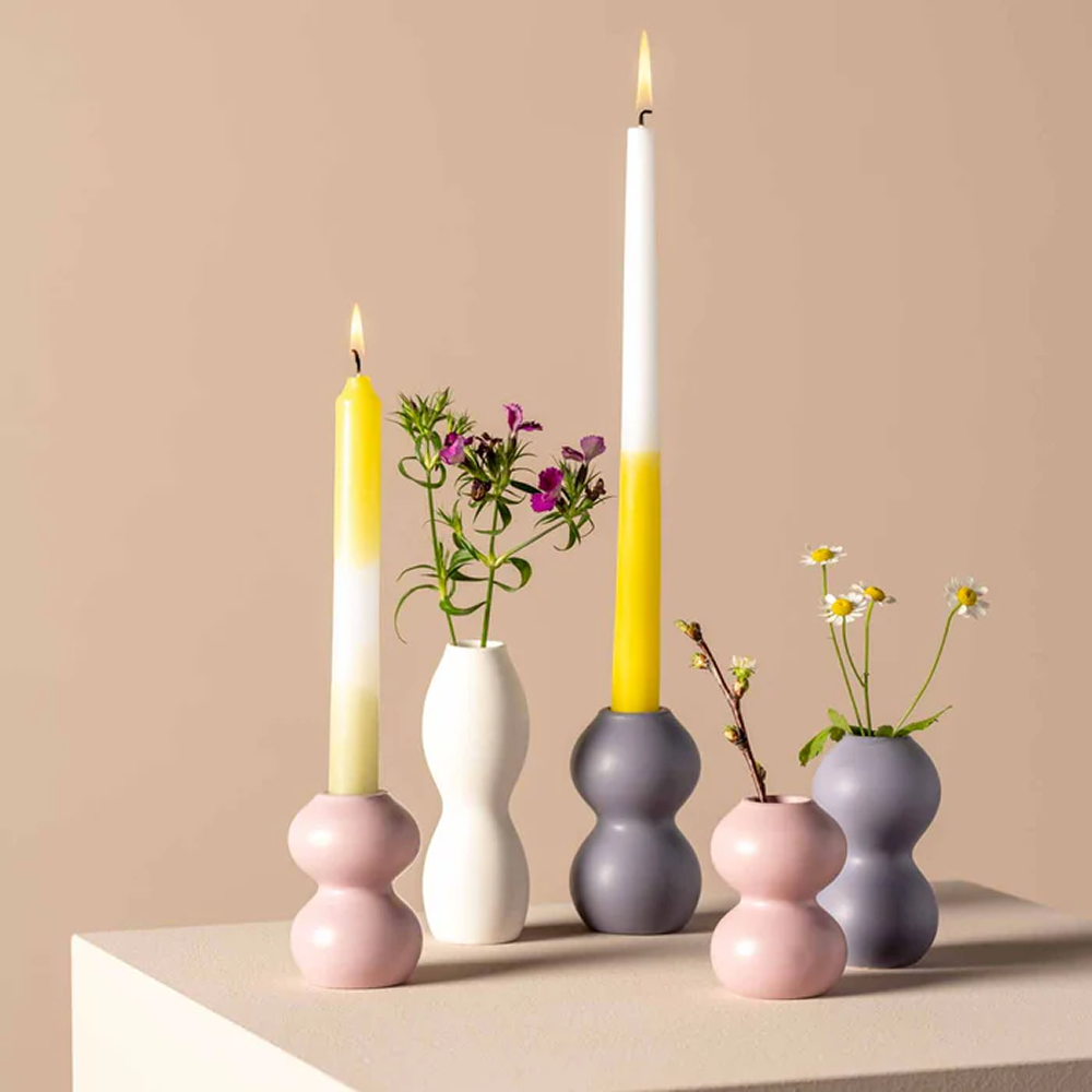 Подсвечник керамический "VIVACE", 11 см, сиреневый - 5