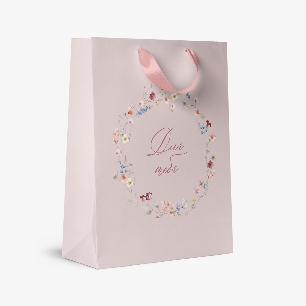 Пакет бумажный подарочный "Italy Garden М", 18х22.7х10 см, ассорти