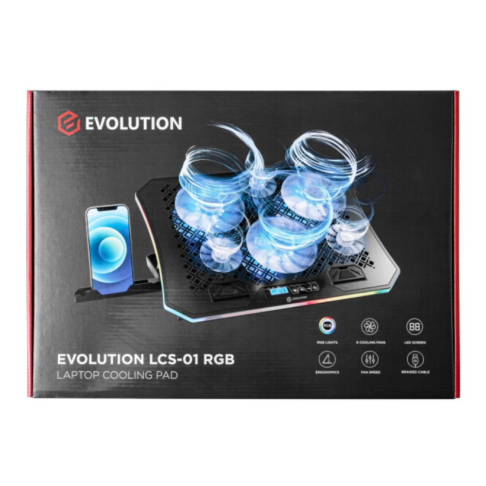 Подставка для ноутбука EVOLUTION LCS-01 RGB - 6