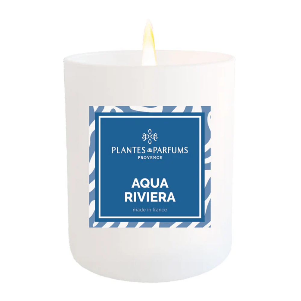 Свеча ароматическая PLANTES&PARFUMS "Aqua Riviera", 180 гр