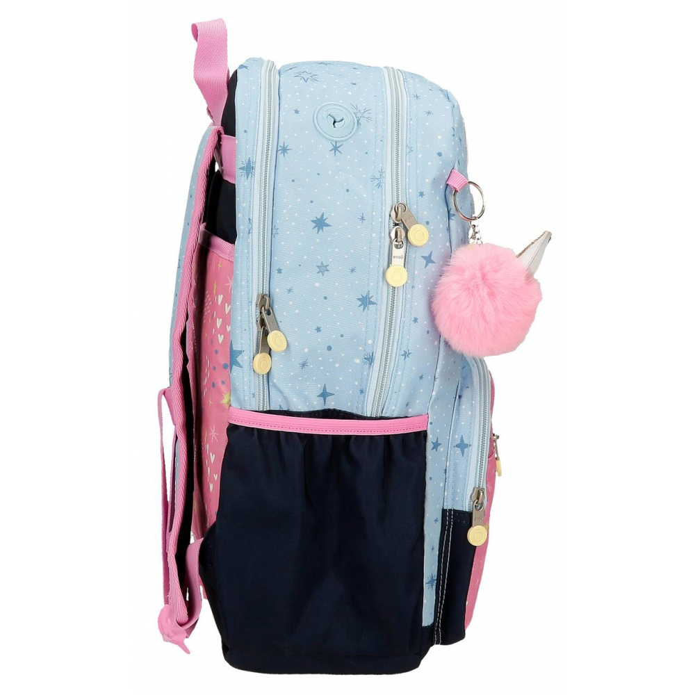 Рюкзак школьный Enso "Dreams come true", L, голубой, розовый - 4
