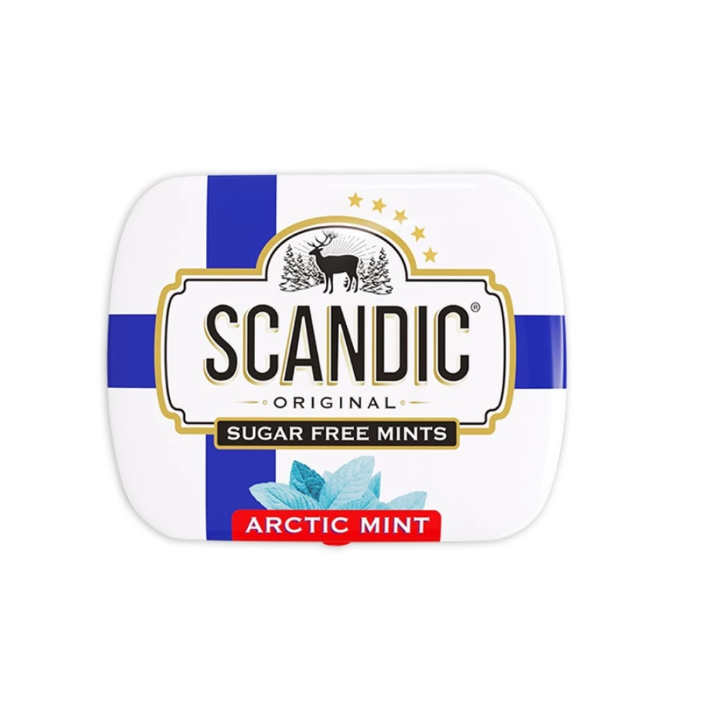 Конфеты "Scandic", 14 г, без сахара, арктическая мята