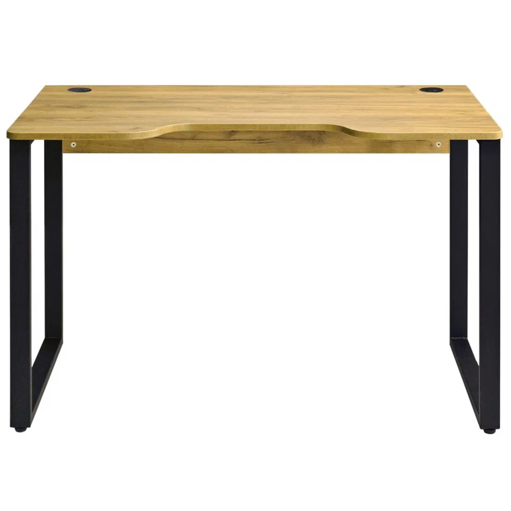 Стол компьютерный игровой Millwood Лофт Гонконг (ДТ-3), 1300x700 мм, дуб золотой крафт, черный - 4