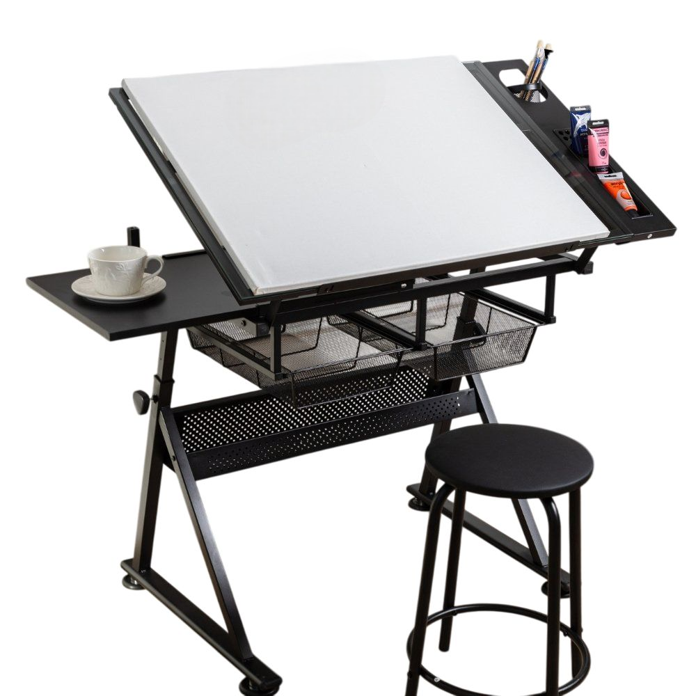 Стол для черчения и рисования "SoulArt 192909", стекло, с реryлировкой столешницы