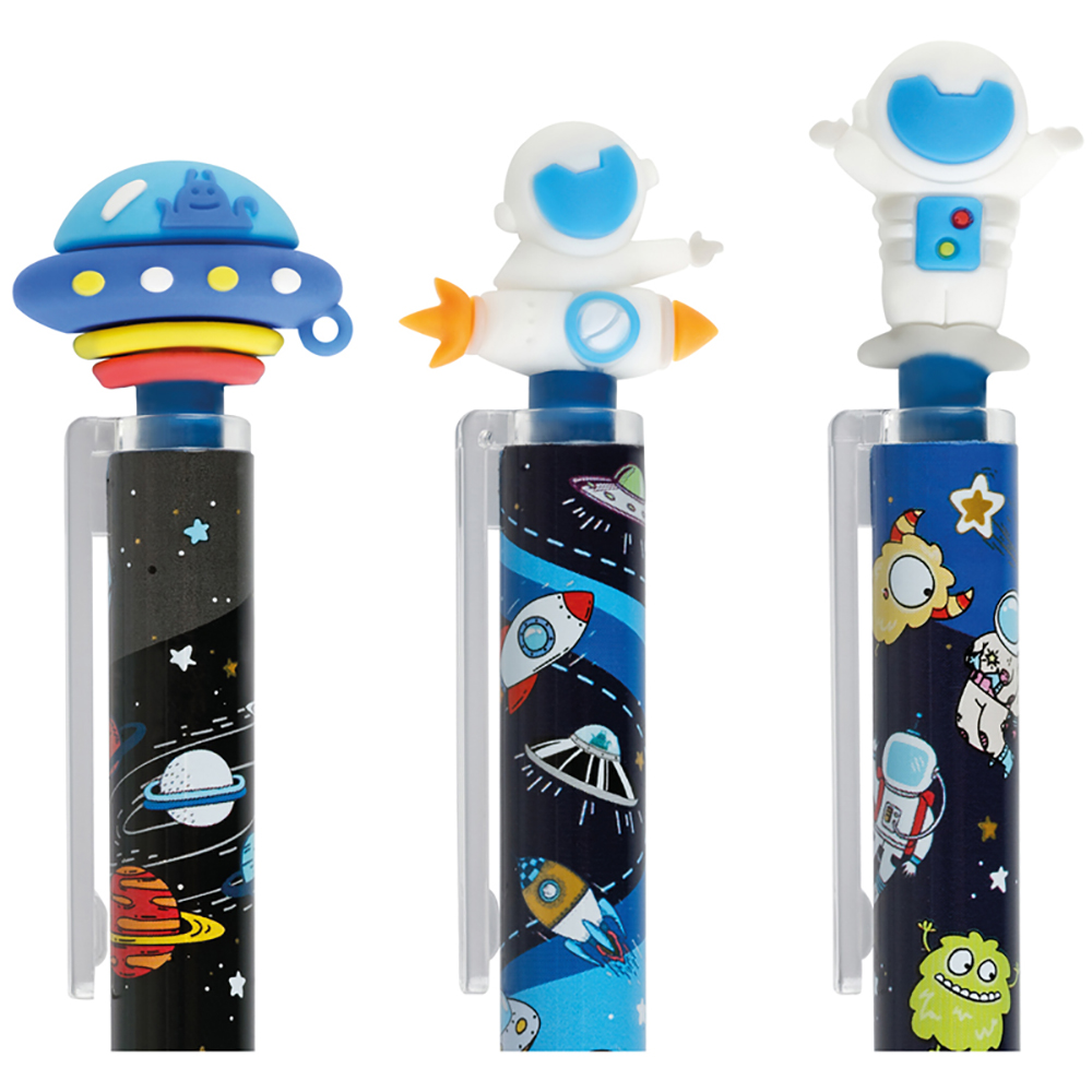 Ручка шариковая "Space Aliens", 0.5 мм, ассорти, стерж. синий - 4