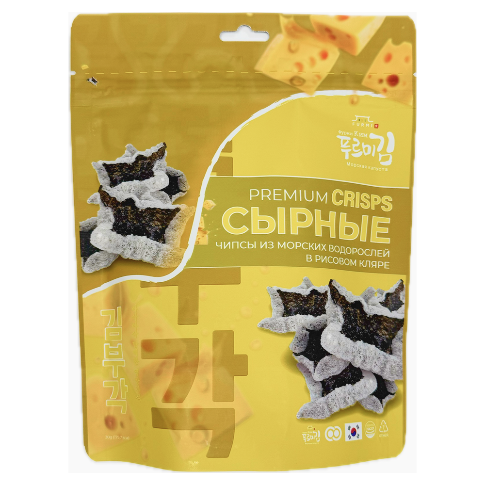 Капуста морская "Furmi Premium", в рисовом кляре со вкусом сыра, 30 гр.