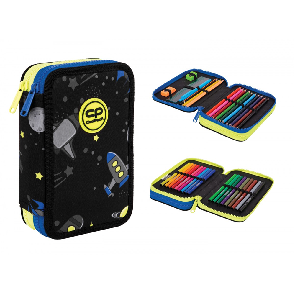 Пенал "Atlantis", 2 отделения, с наполнением