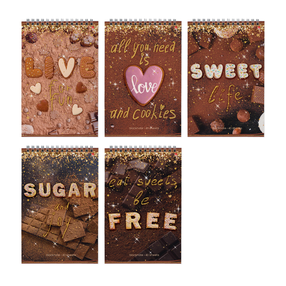 Блокнот "Sweet Life", A5, 40 листов, в клетку, ассорти - 11