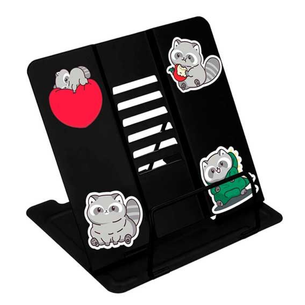 Подставка для книг "Енотик", черный