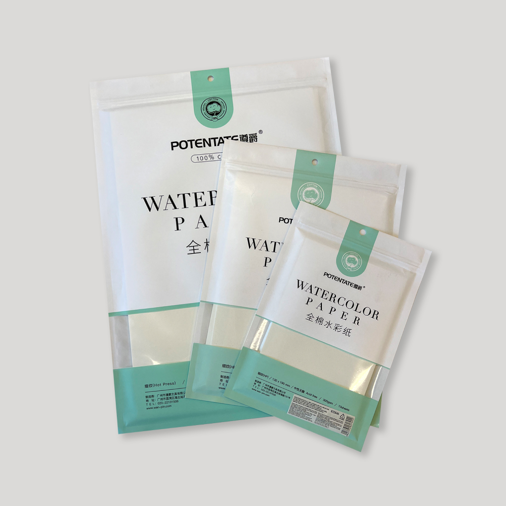 Бумага для акварели "Potentate", хлопок, горячий пресс, 27х39 см, 10 листов - 3