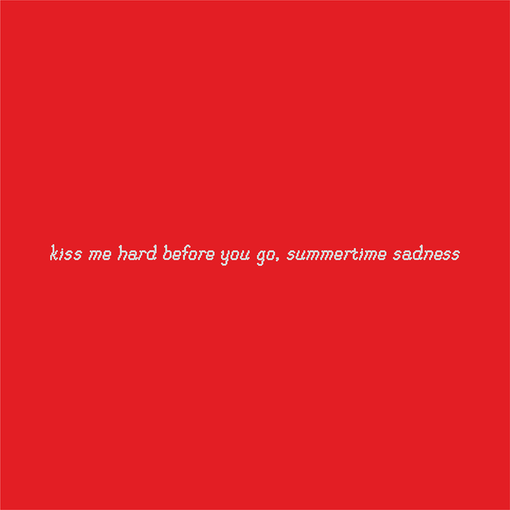 Термокружка "Summertime sadness", soft touch, красный