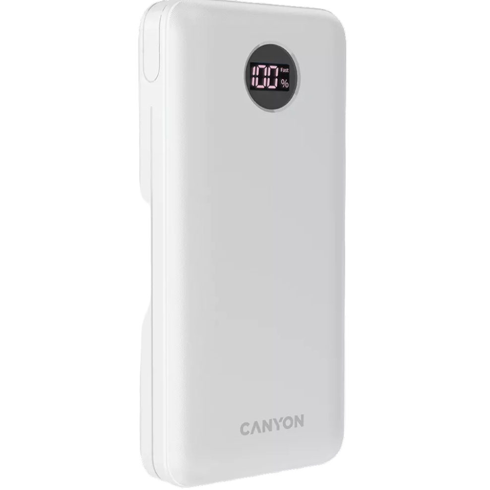 Внешний аккумулятор CANYON "PB-2002", 20000mAh, белый