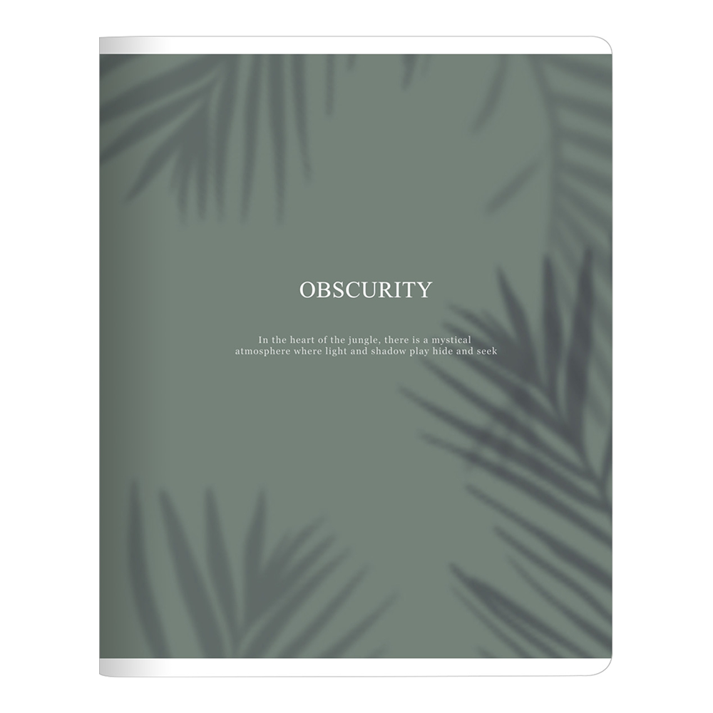 Тетрадь "Shadow", А5, 165х203 мм, 48 листов, клетка, скоба сбоку, зеленый