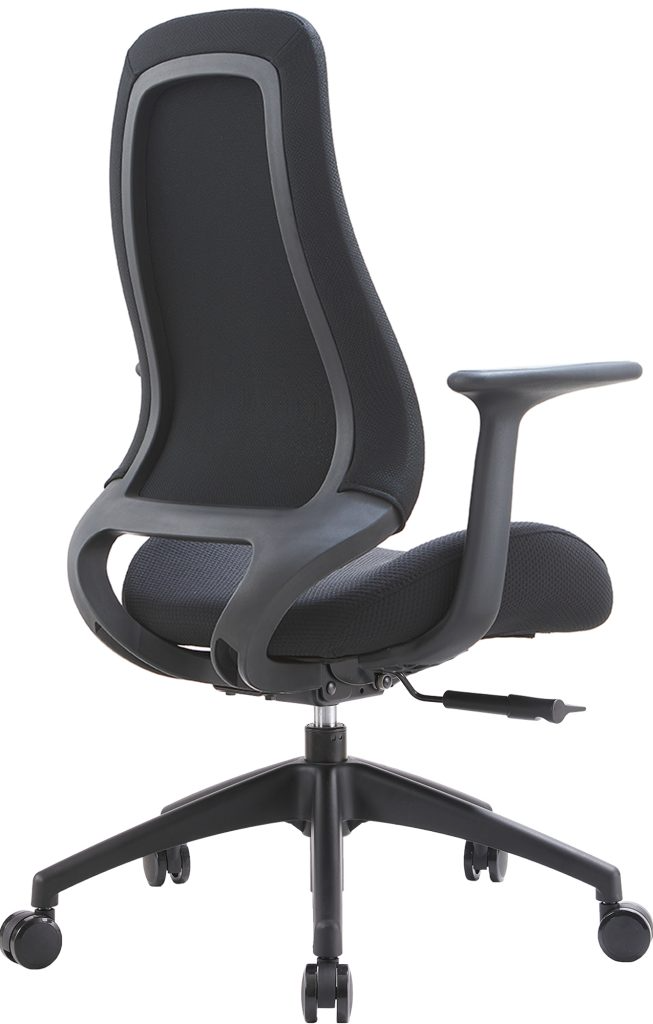 Кресло д/руководителя EVERPROF Bug ткань, черный, крестов. пластик - 4