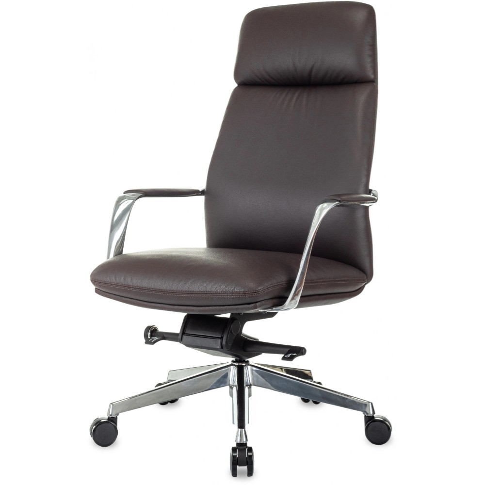 Кресло для руководителя Бюрократ VEGA, кожа, коричневый - 3