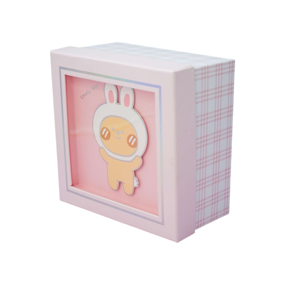 Коробка подарочная "Bunny hat", 17х17х8 см