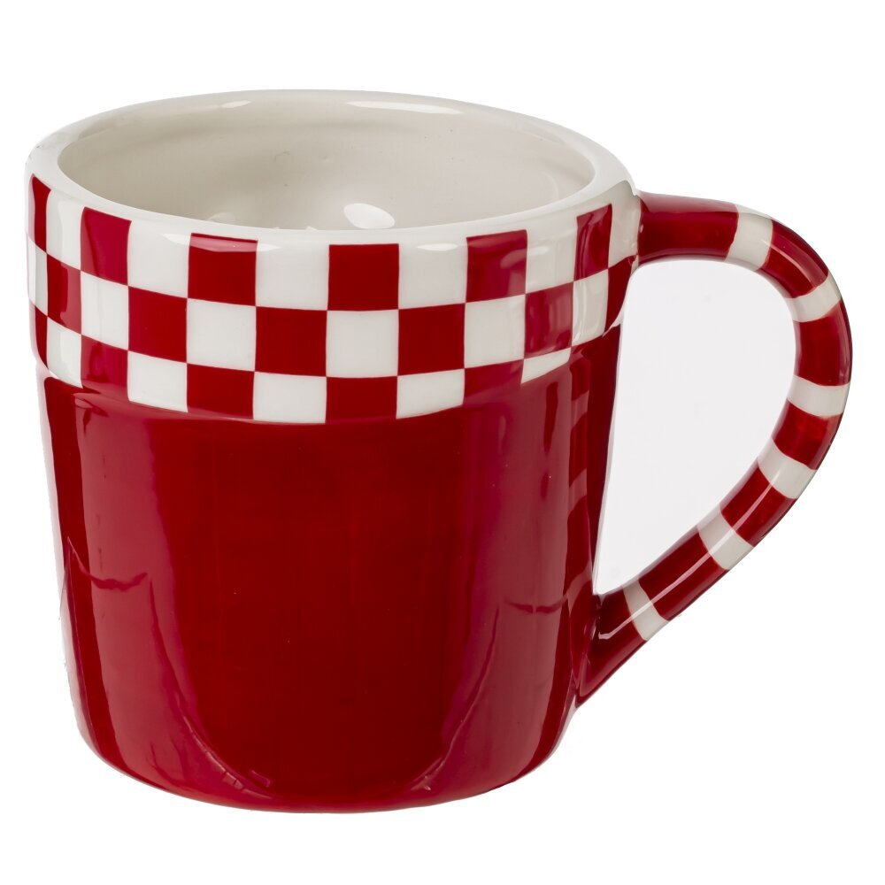 Кружка керамическая "Гном", 400 мл, белый, красный