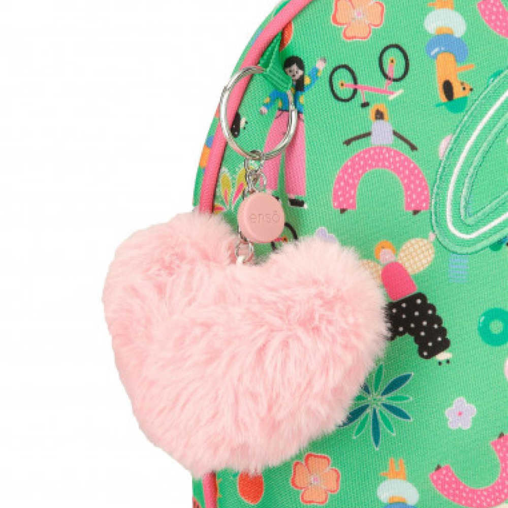 Рюкзак детский "Garden Party", зеленый, розовый - 5