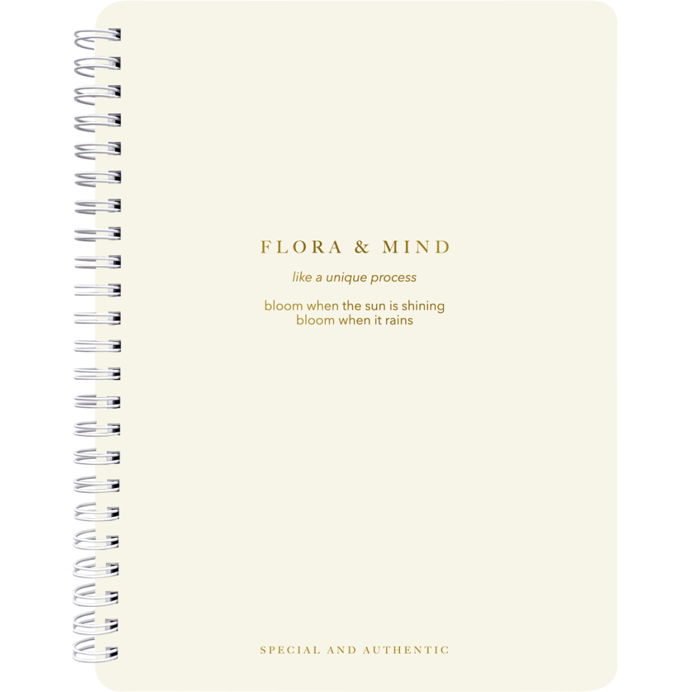 Тетрадь "Flora", А5, 80 листов, точка, молочный