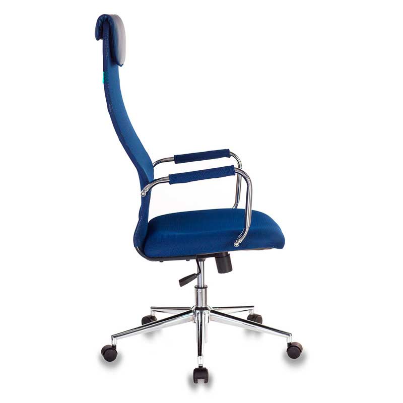 Кресло для руководителя "Бюрократ KB-9/DG", ткань, металл, синий - 3