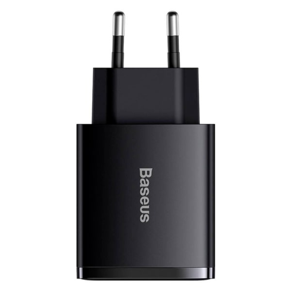 Сетевое зарядное устройство Baseus CCXJ-E01 Compact Quick Charger 2U+C 30W Black
