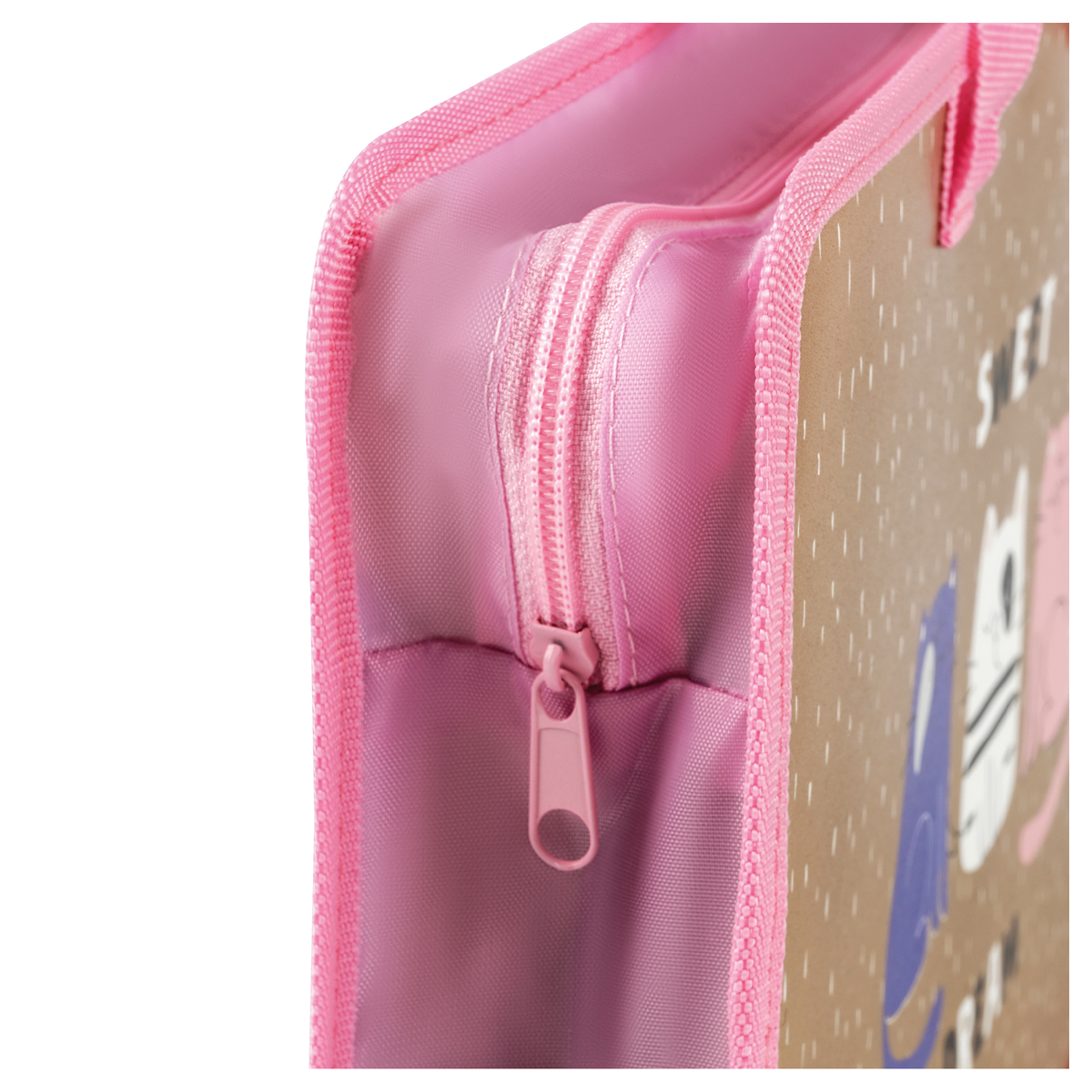 Папка для тетрадей с ручками ArtSpace "My Pets", А4, молния, пластик, разноцветный - 4