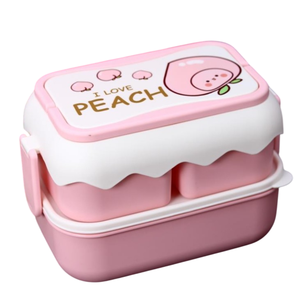Контейнер д/еды "I love Peach", розовый