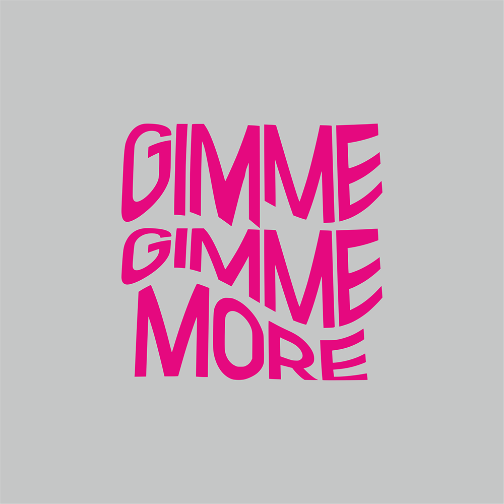 Бутылка «Gimme more» с карабином, серебристый, с брелоком, цвет прозрачный с печатью