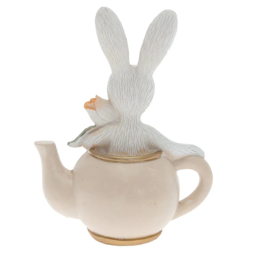 Фигурка "Заяц в чайнике", 8 x 5 x 10 см, бежевый - 7