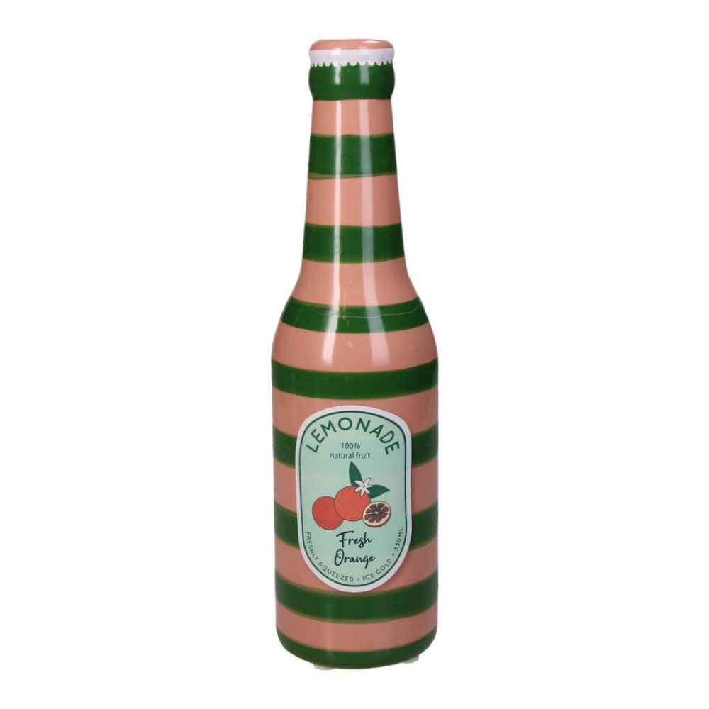 Ваза "Lemonade Orange Bottle", фаянс, разноцветный