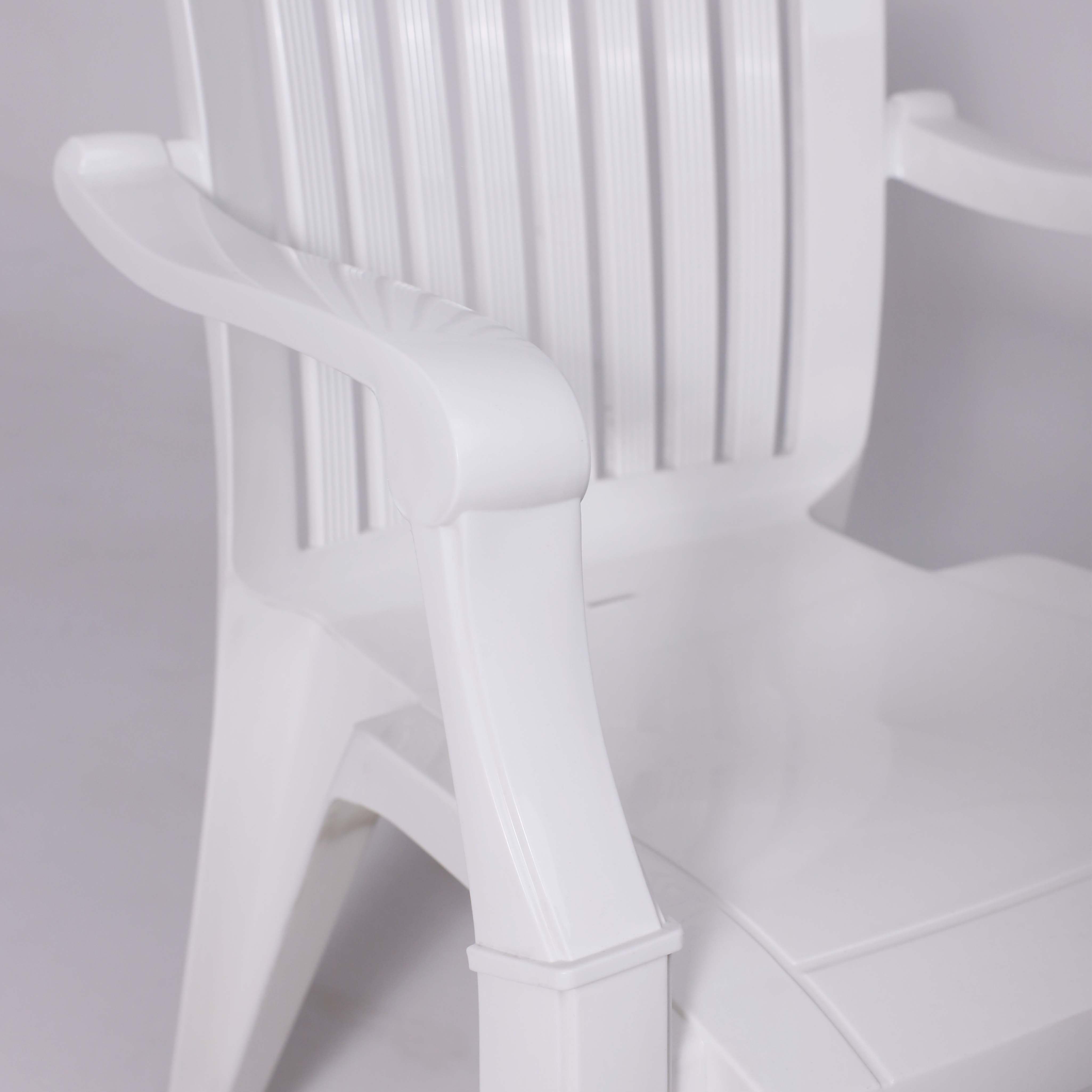 Кресло садовое №7 "Премиум-1", пластик, белый - 7