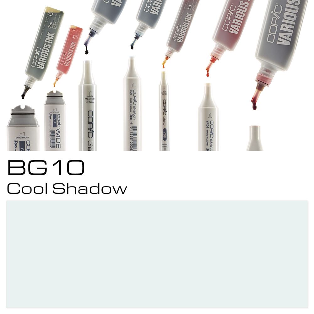 Чернила для заправки маркеров "Copic", BG-10 прохладная тень
