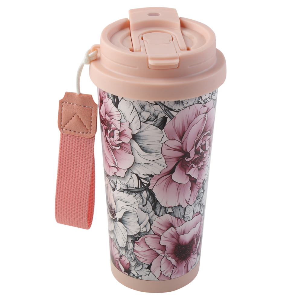 Термокружка "Цветочный шик", 530 мл, ассорти