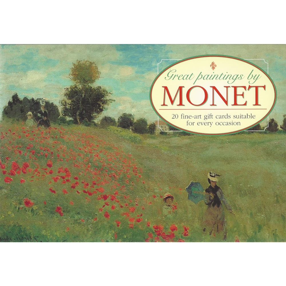 Открытки на английском языке "Great Paintings by Monet. 20 Fine-Art Cards"