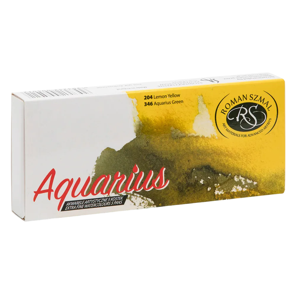 Краски акварельные "Aquarius. Starter set", 5 цветов, кюветы - 3