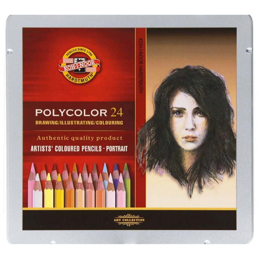 Цветные карандаши "Koh-i-noor Portrait", 24 цвета