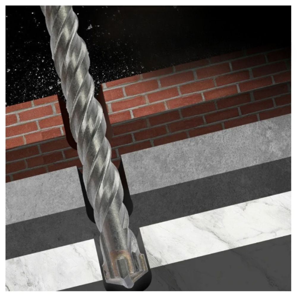 Бур по бетону Deli YS EDH-YCZ16016-E1, 16 x160 мм, X-Tip, SDS-PLUS - 6