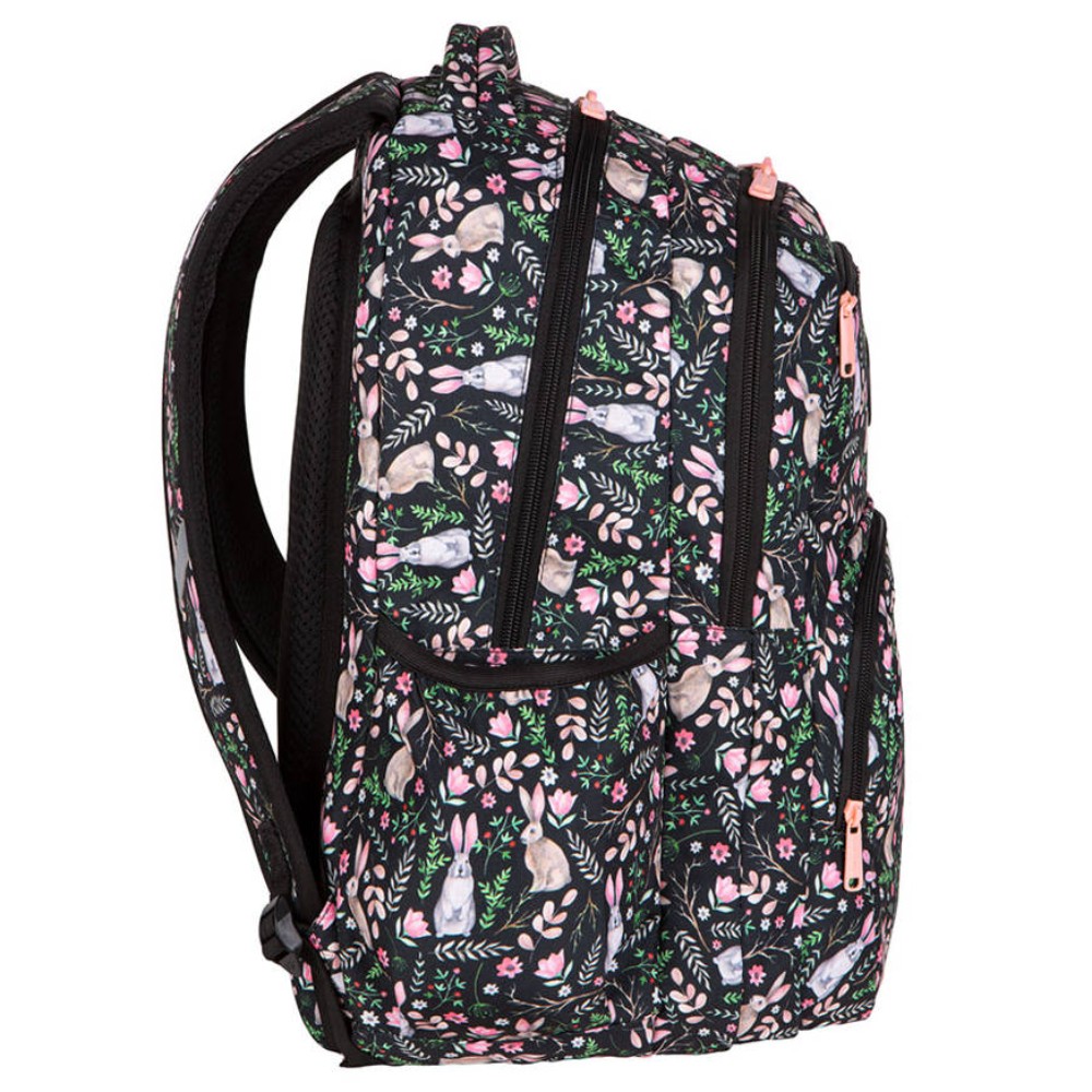 Рюкзак школьный CoolPack "Rabbitland", фиолетовый, черный