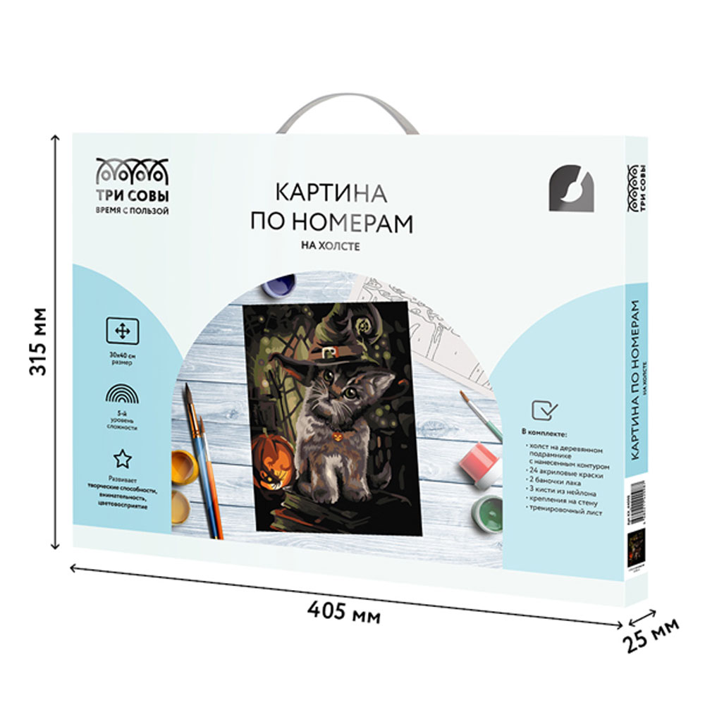 Картина по номерам "Заколдованный котик" - 8