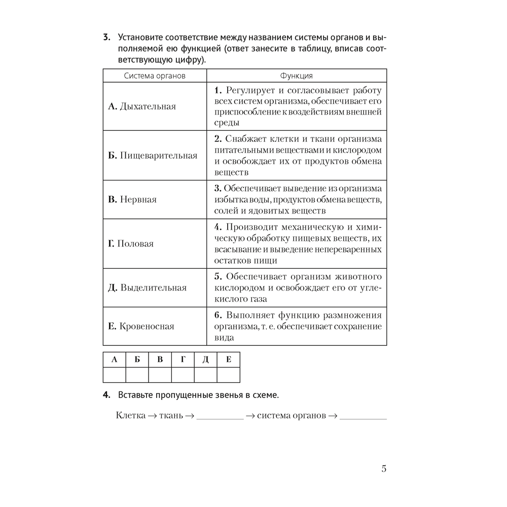 Биология. 8 класс. Рабочая тетрадь, Бедарик И. Г., Бедарик А. Е. - 3