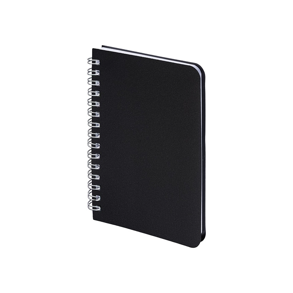 Блокнот "xPro", А6, 80 листов, клетка, спираль сбоку, черный