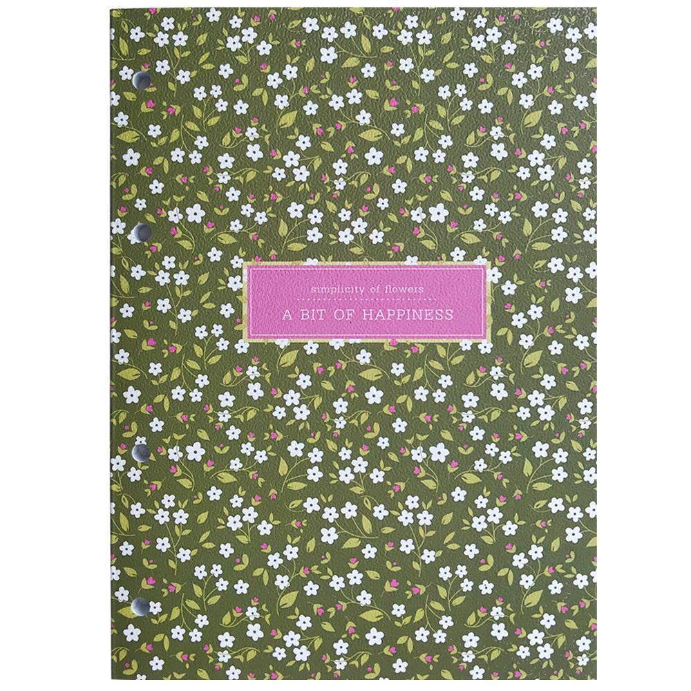 Блокнот "Joli", А5, 80 листов, в точку, зеленый