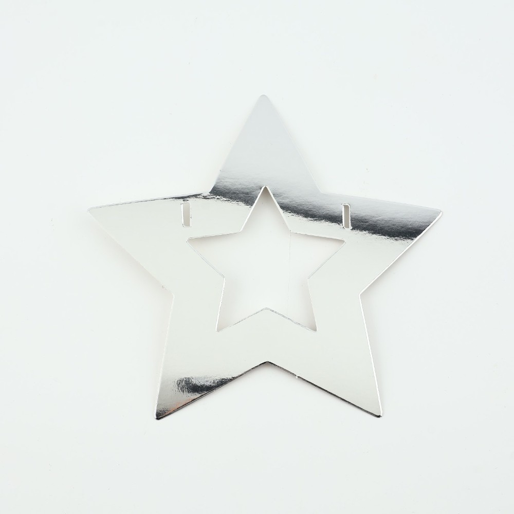 Гирлянда бумажная "Новогодняя", серебристый - 9