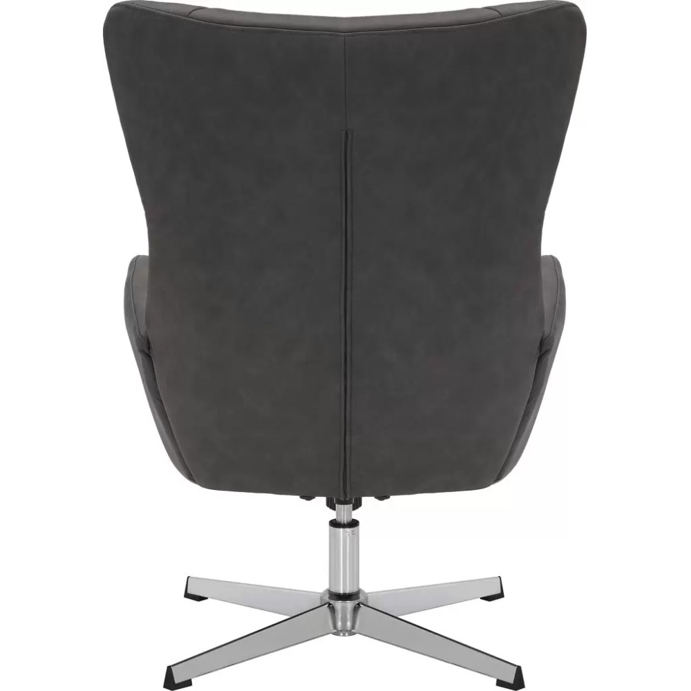 Кресло мягкое EVERPROF Apple, ткань, темно-серый - 4