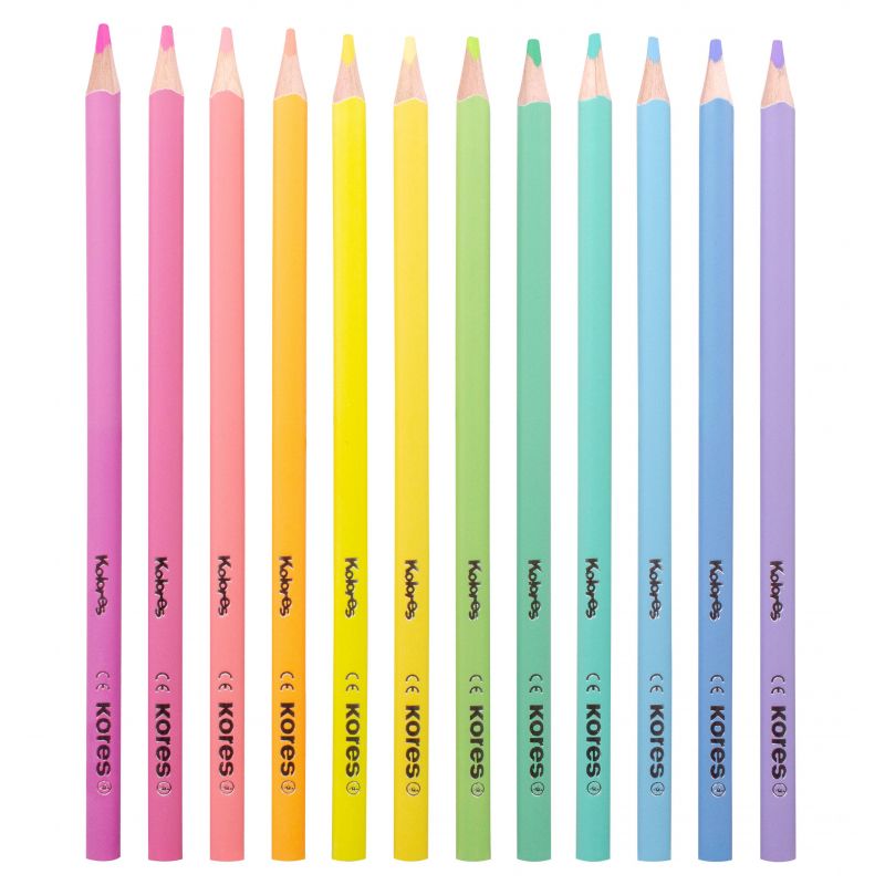 Цветные карандаши "Kolores Pastel", 12 цветов