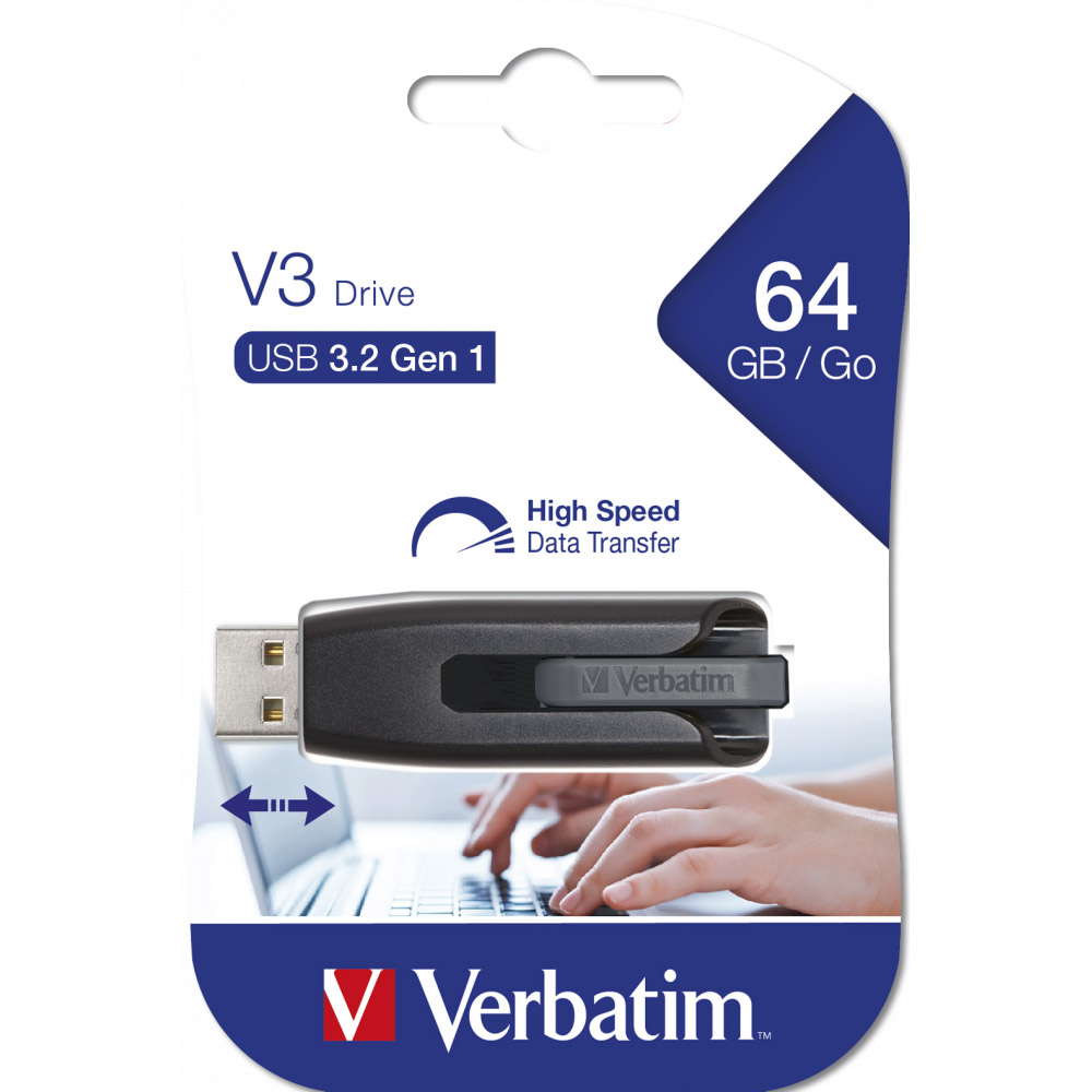 USB-накопитель "V3 Store 'n' Go", 64 гб, usb 3.2, черный