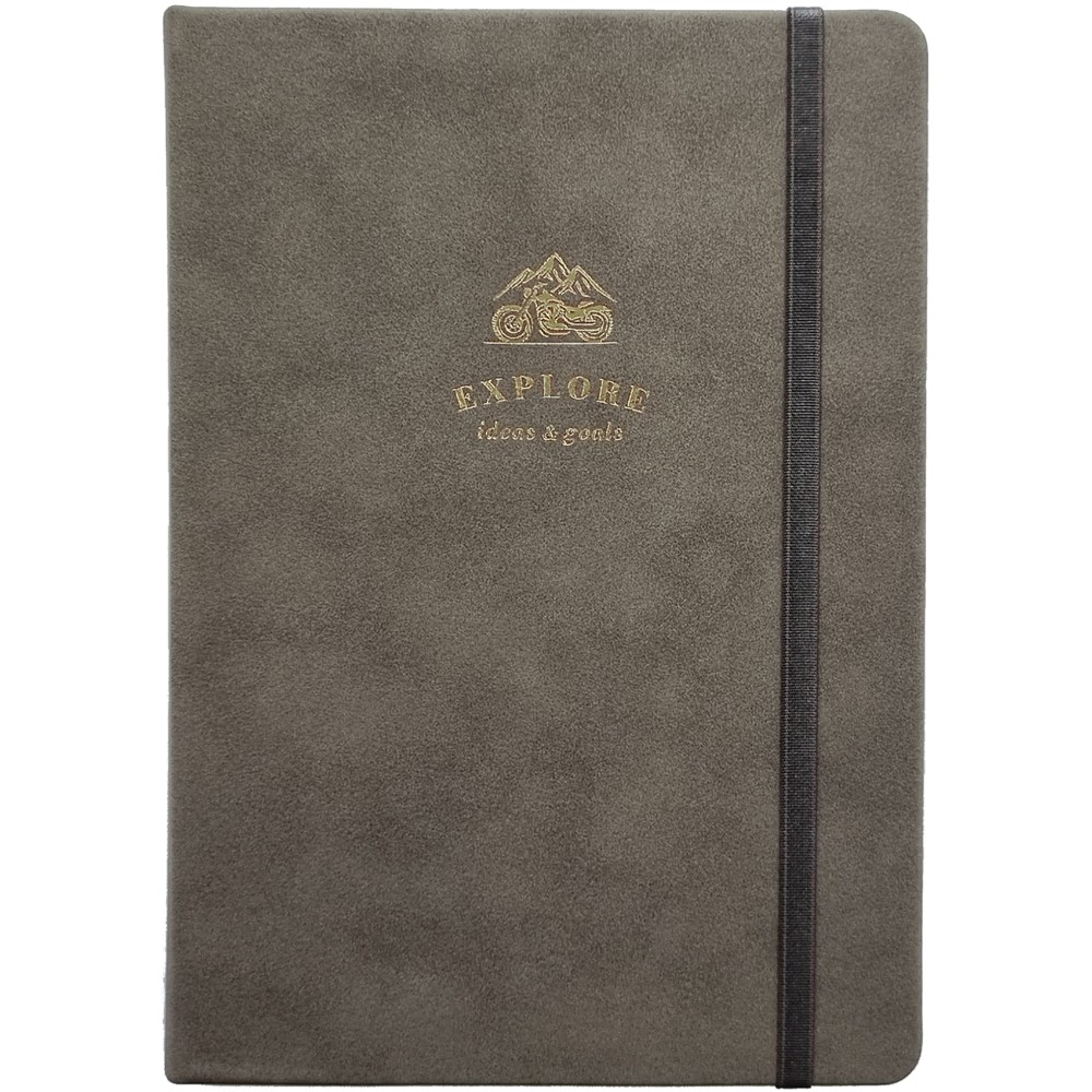 Ежедневник датированный "Explore" 2026, А5, 352 страницы, серый