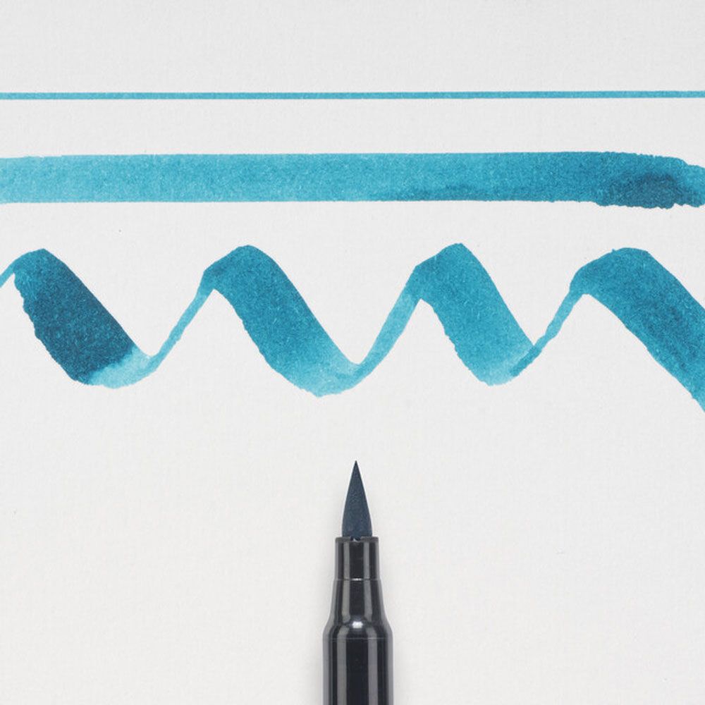 Маркер акварельный "Koi Color Brush", темно-зеленый